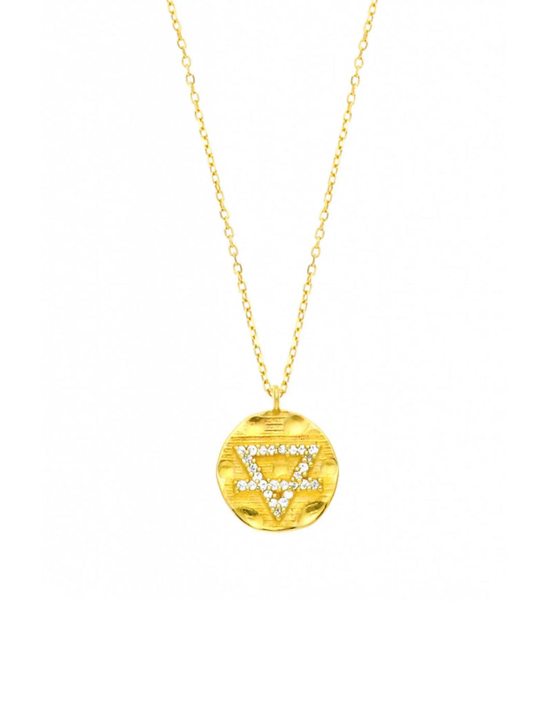 Earth Element  Small Talisman Pendant Necklace Nayla Jewelry